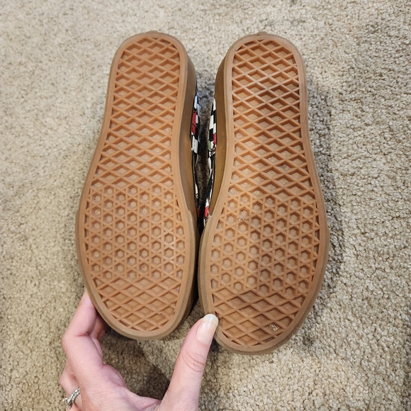 Vans Cherry Checkerboard Classic Slip On Sneaker - Picture 3 of 6